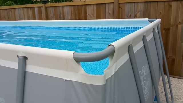 Intex 18x9x52 Ultra Frame Rectangular Swimming Pool - installation