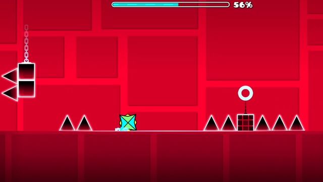 прохожу 4 лвл в Geometry Dash