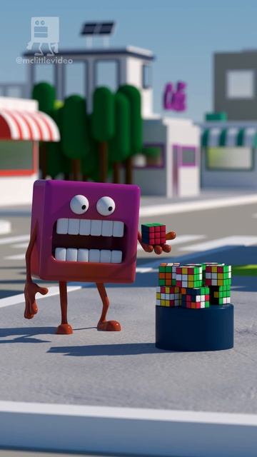 KSc7bIwPG8E - RUBIK CUBE FEAST #mukbang #rubikscube  #c4d