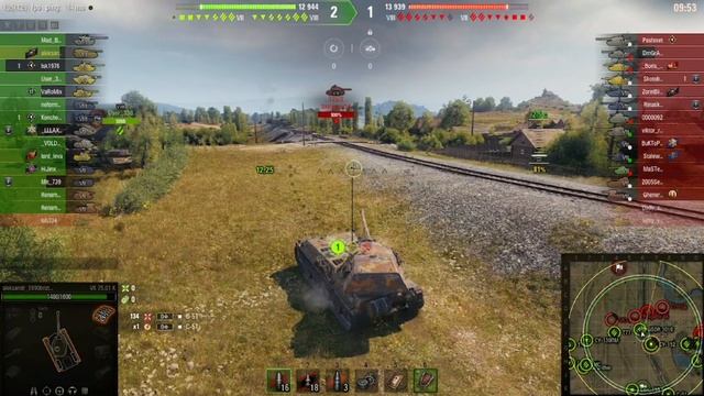 Бой на вк 75 01к урона 3900