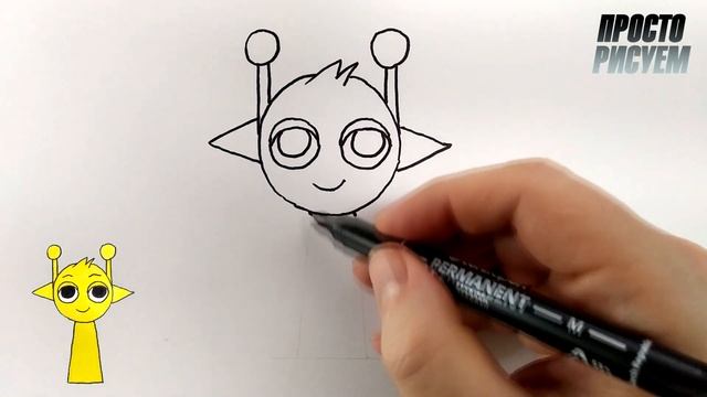 Как нарисовать Симон INCREDIBOX SPRUNKI