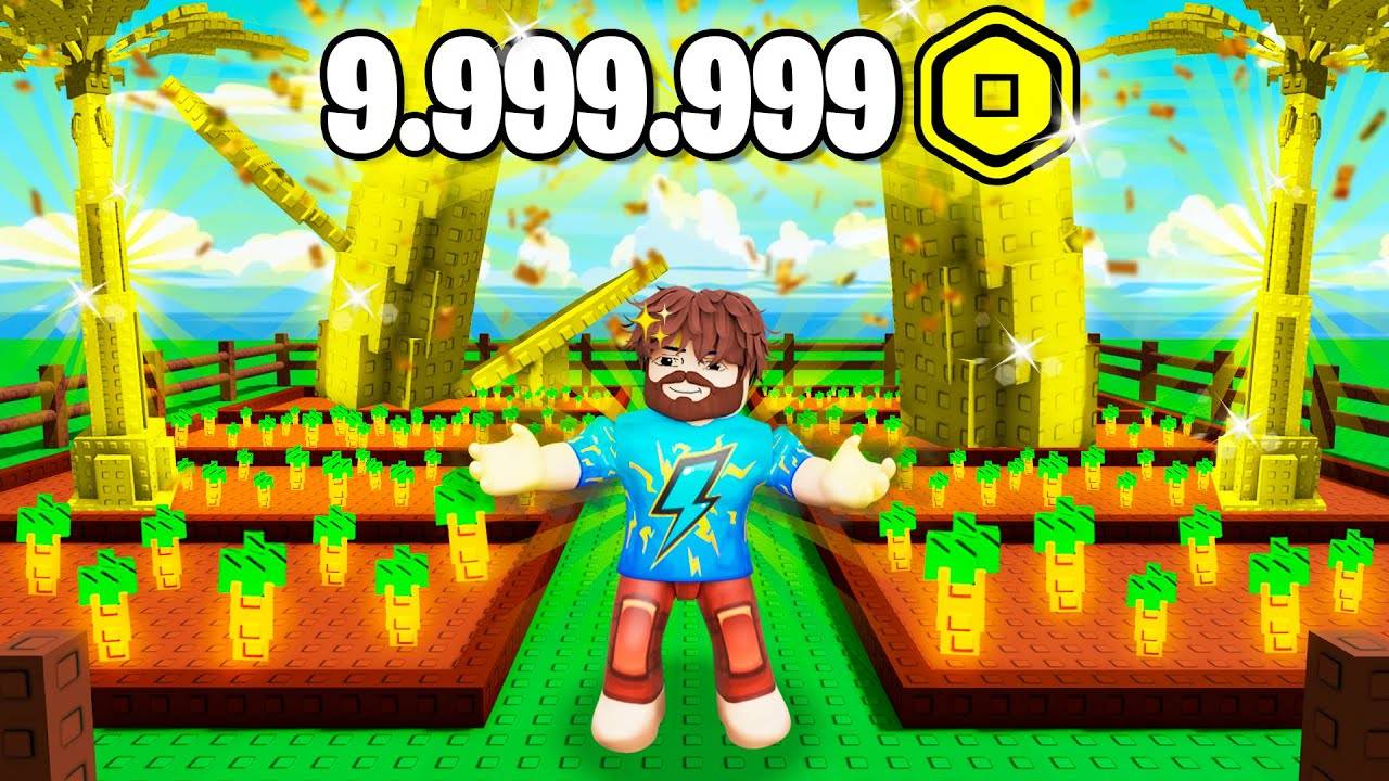 😰Мы Потратили 9.999.999 РОБУКСОВ На ВЫРАСТИ САД в Роблокс! + Кабан