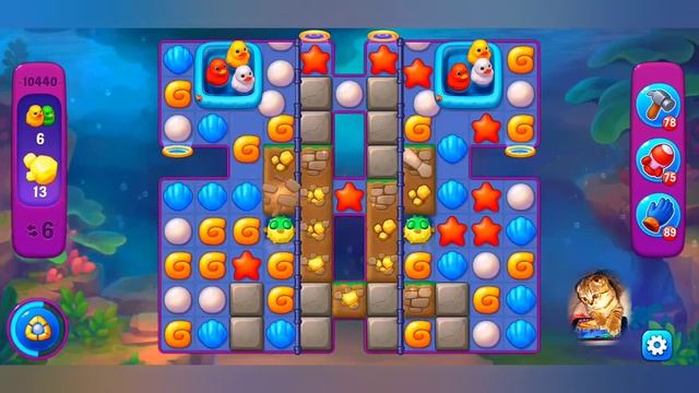 Fishdom, 10440 level,no Booster - 10440 уровень, прохождение без бустеров.