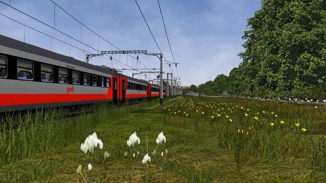 Обкатываем ДП2Д-0001 + ТЭП70БС-371 в режиме "тяни"