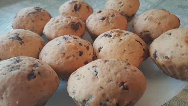 Маффины с шоколадом. Пошаговый рецепт.