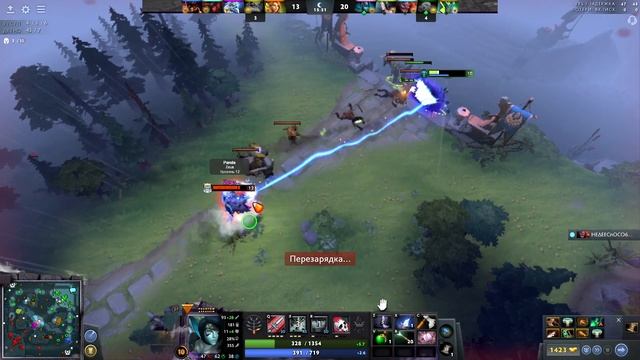 Dota 2 рейтинговая игра на Phantom Assassin через филактерию