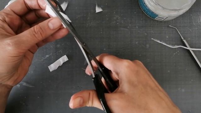 Делаем шарфик для игрушки из ваты
