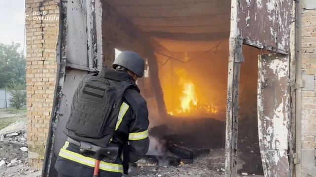 Последствия ночных ударов в Сумской области.