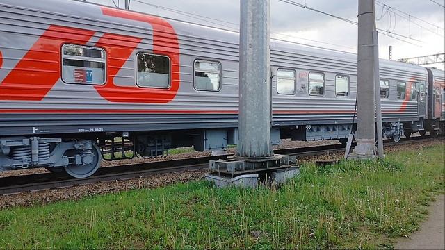 Электровоз ЭП2К-227 с Пассажирским поездом Сообщением Санкт-Петербург-Адлер Малая Вишера
