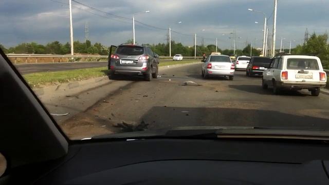Авария в Ставрополе на "Новой объездной" 26.06.2012