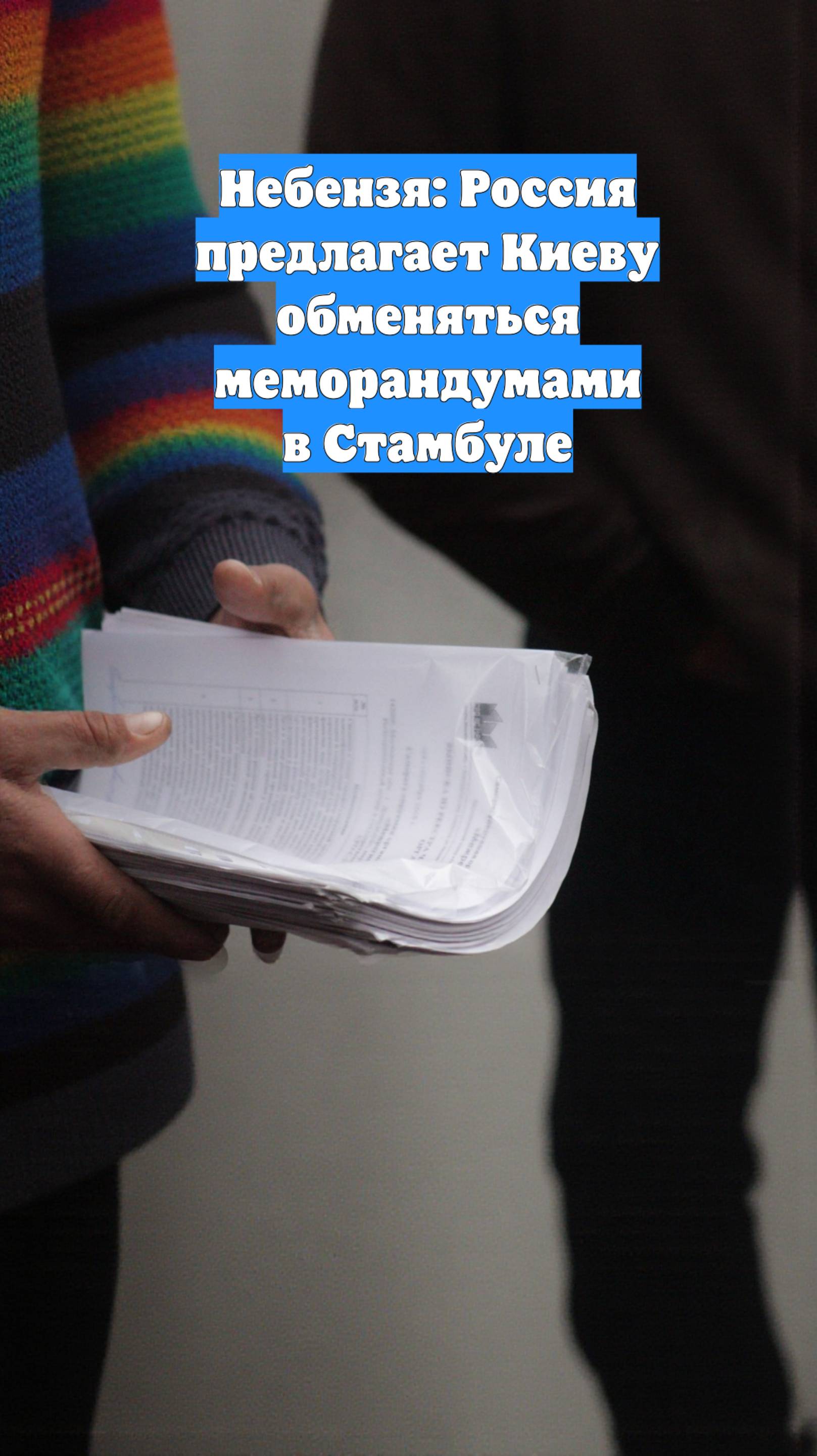 Небензя: Россия предлагает Киеву обменяться меморандумами в Стамбуле