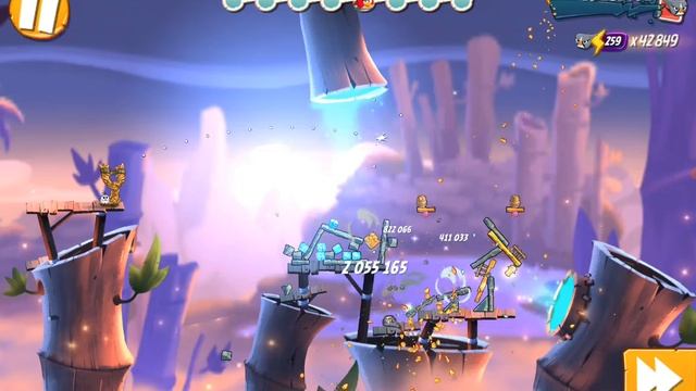 angry birds 2. испытание золотая свинья для серебрянки !
