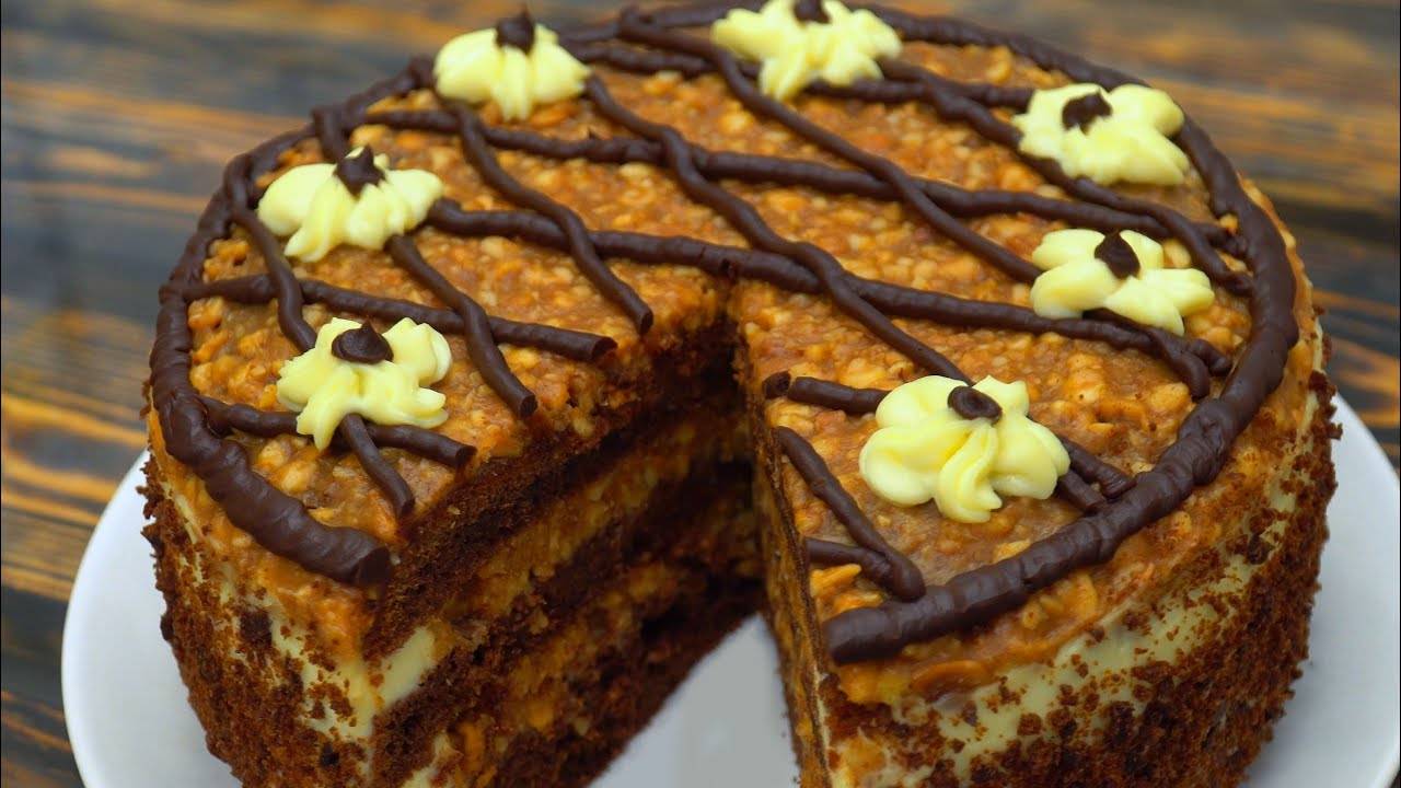 Торт ОРЕШЕК в КАРАМЕЛИ Потрясающий вкус!!! Как СНИКЕРС