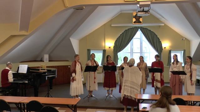 Рахманинов "Сосна". Хор 1 курса ФЦП ПСТГУ. Дирижер Поплия Латифи. Концертмейстер Виктор Зубов.