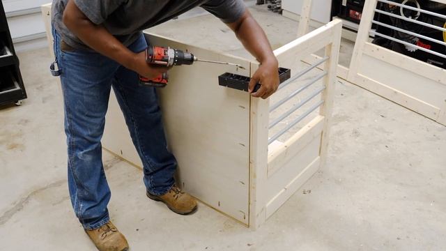 2 in 1 Barn Door Entertainment Center DOG Crate | DIY CREATORS