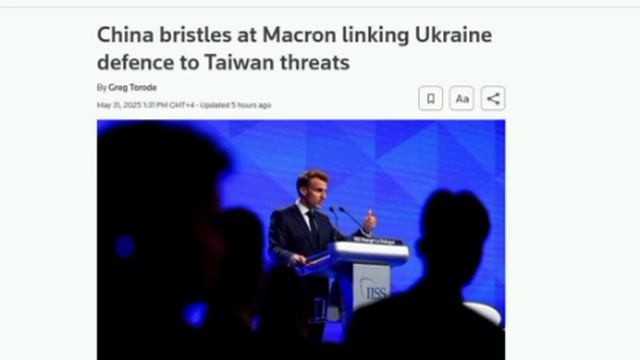 ⚡️Китай подверг критике Макрона за сравнение Украины и Тайваня, — Reuters со ссылкой на заявление