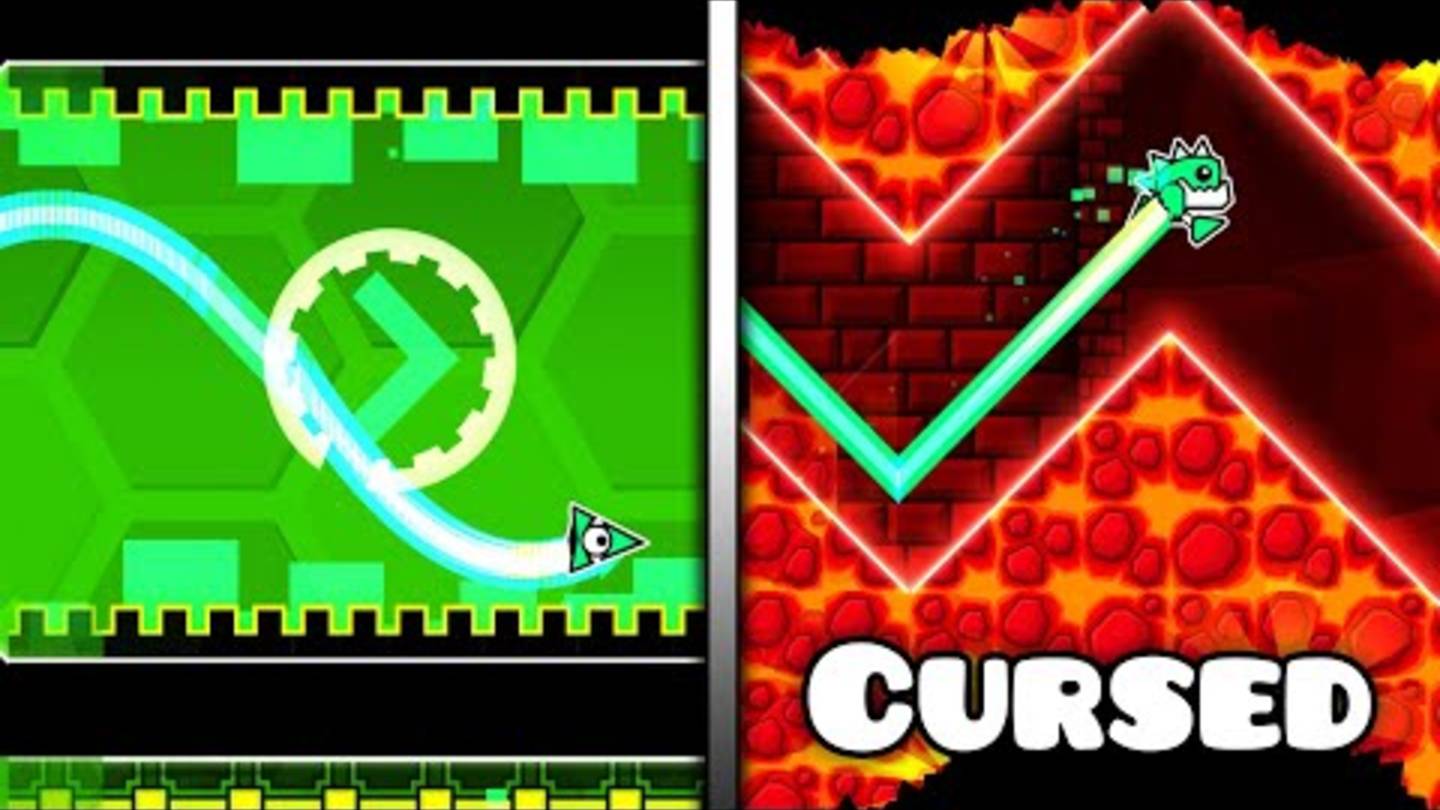 Cursed mode (Cursed Processing & more) l Geometry dash 2.11Проклятый режим (Проклятая обработка и мн