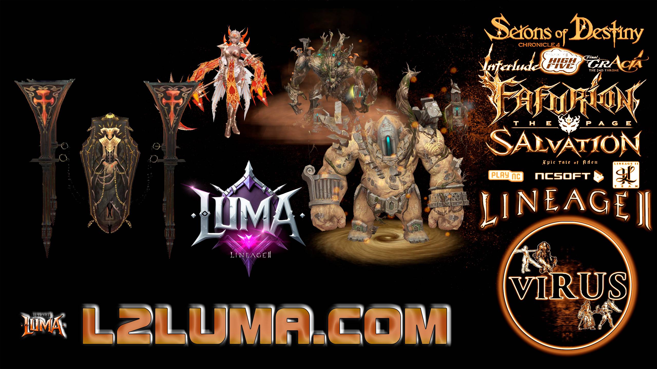 Monsters and Raid Bosses 01 for www.L2luma.Com server. LINEAGE II-Interlude ◄√i®uS►