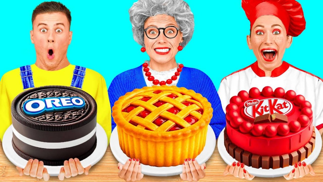 Кулинарный Челлендж_ Я против Бабушки _ Забавные Лайфхаки с Едой от Fun Tun