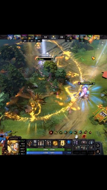 Дазл и ДБ через хил #dota2 #dota #дота2 #дота