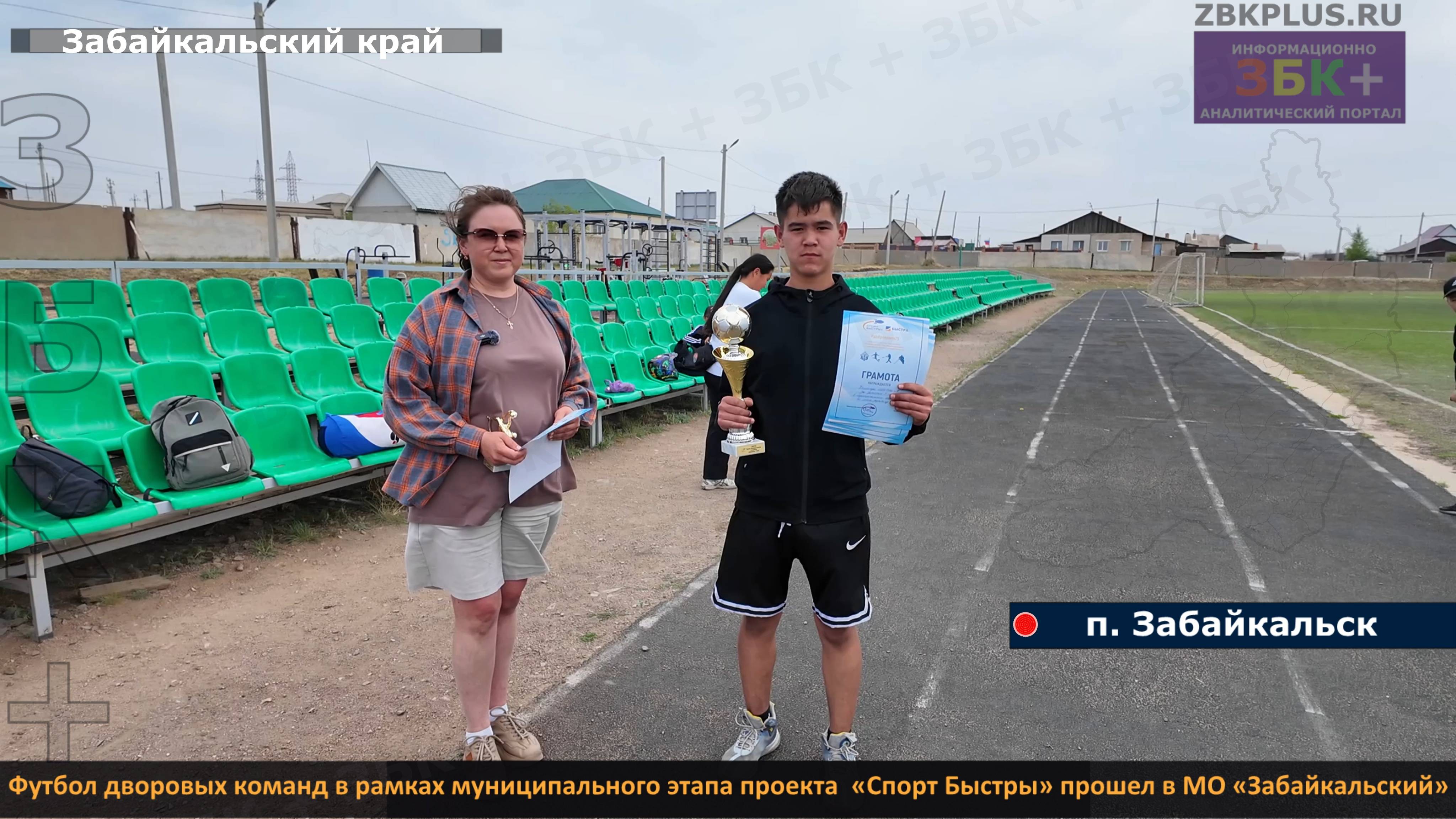 Футбол дворовых команд в рамках муниципального этапа проекта  «Спорт Быстры» прошел в Забайкальске