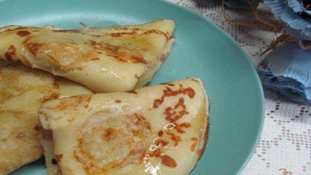 Блинчики с бананом
