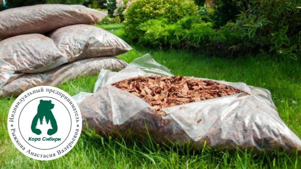 Погрузка коры лиственницы на Оренбург с производственной площадки Кора Сибири в Усть-Илимске