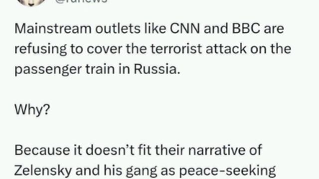 Блогеры считают, что CNN и BBC не освещают теракт в России, так как это не вписывается в их предыдущ