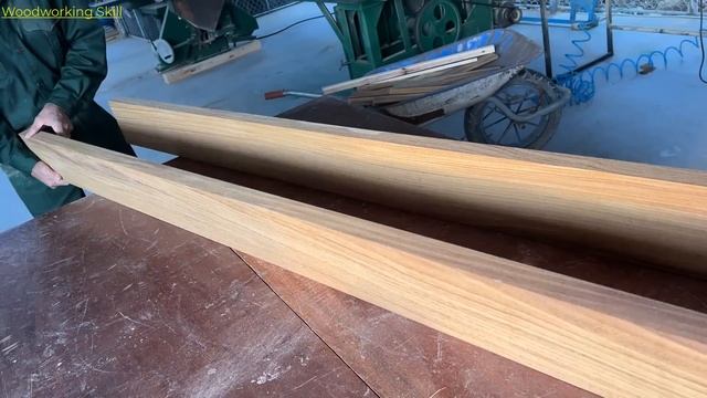Skills Of A Carpenter With many Years Of Experience // Build A Giant Table That Is Extremely Sturdy