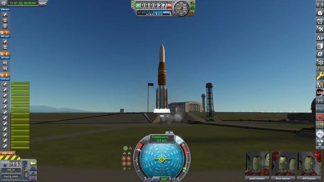 Прямая трансляция по KSP. Возвращение экипажа миссии Shuz