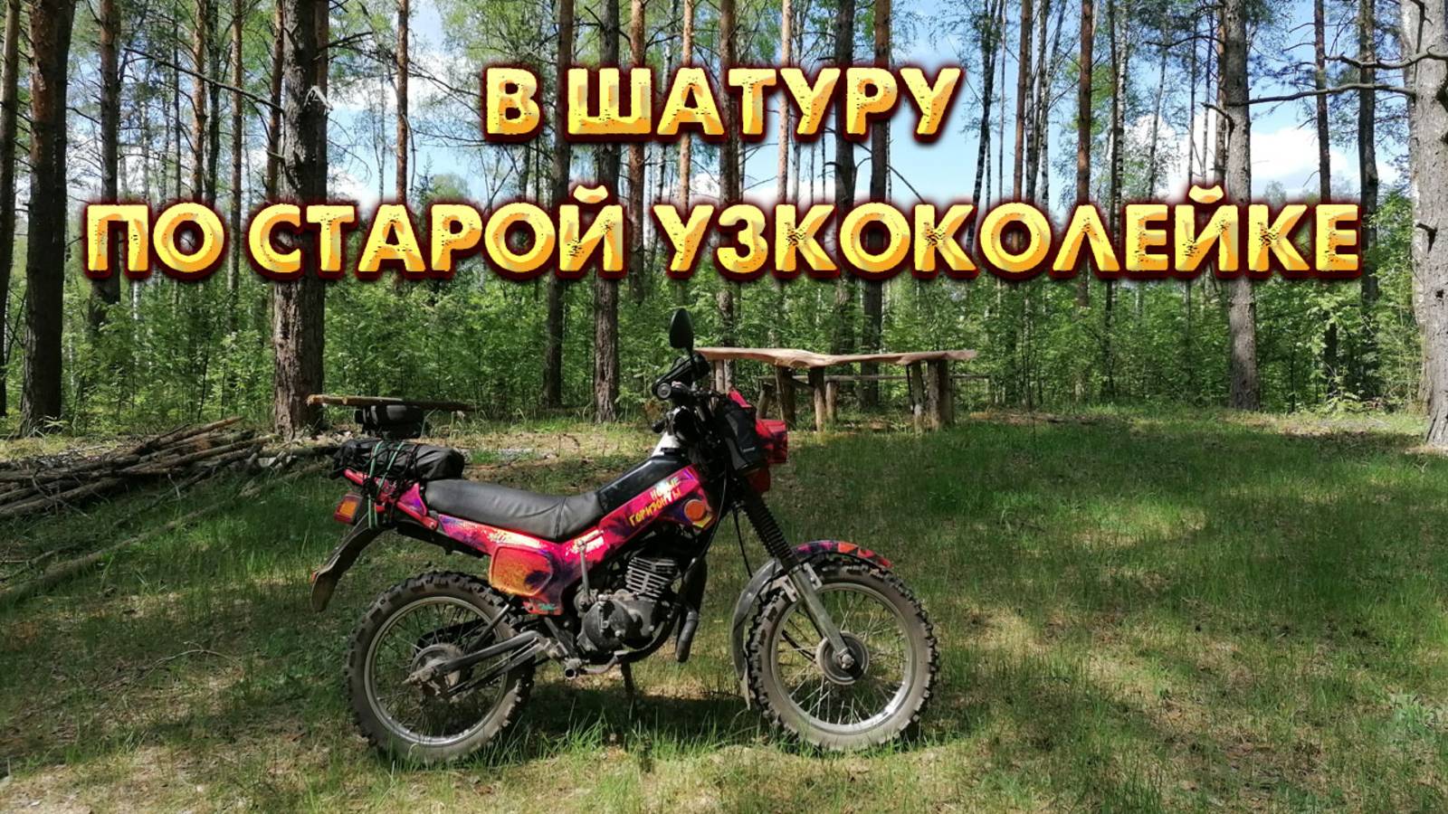 В Шатуру по старой узкоколейке на мопеде ЗиД 50 Пилот