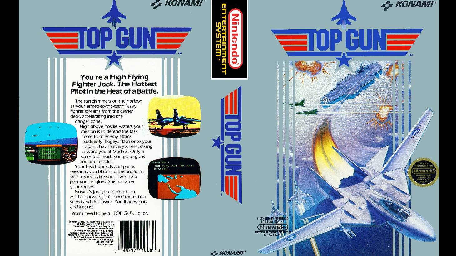 TOP GUN. KONAMI. 1987. NES