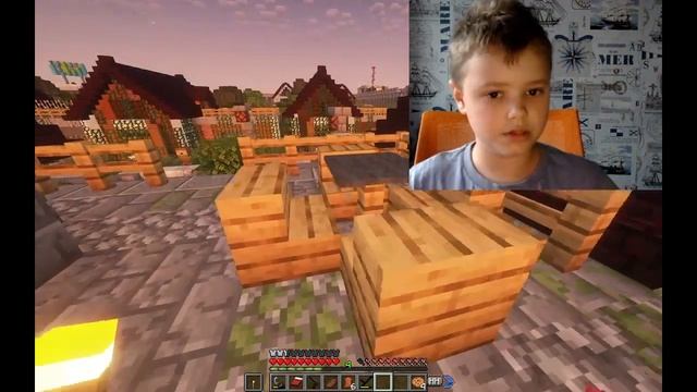 играю майнкрафт зомби город 2 серия
