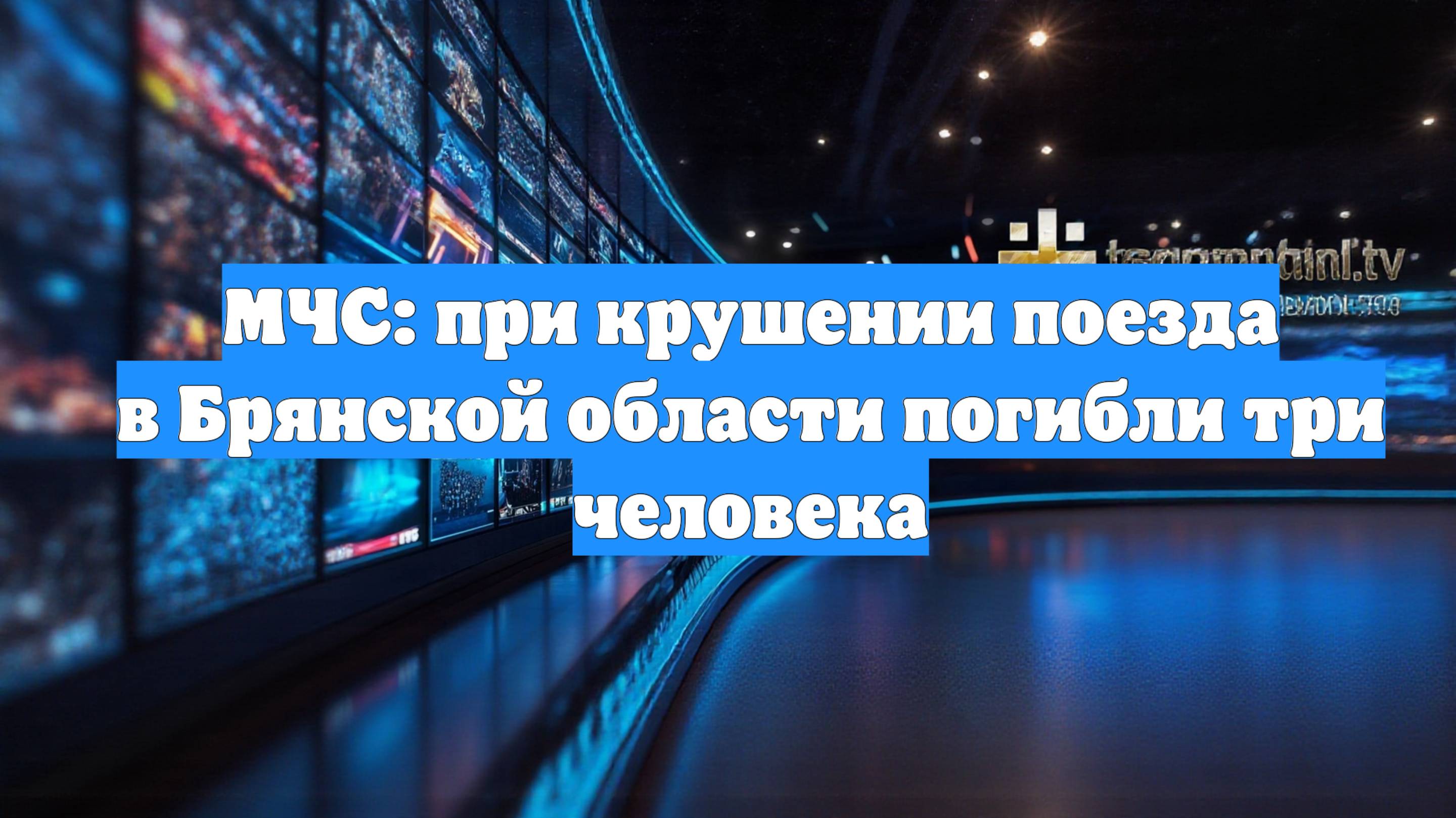МЧС: при крушении поезда в Брянской области погибли три человека