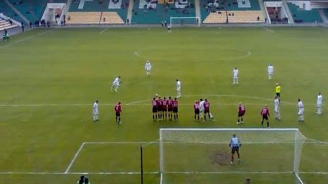 ФК "Гомель" - "ФК Витебск" 2:0. Гол Лисового со штрафного.mp4