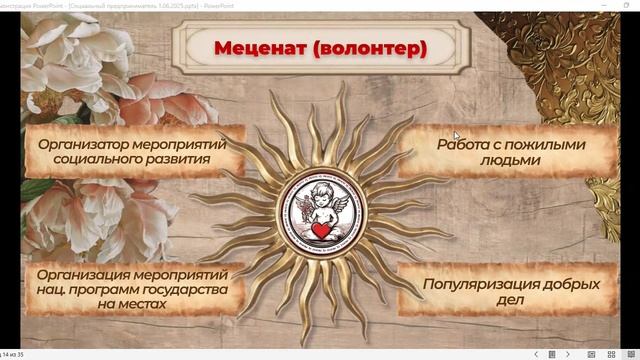 Основная презентация экосистемы За любовь. Тема:"Социальный предприниматель".