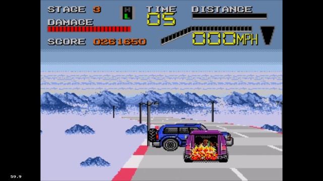 Колёса правосудия. Прохождение Chase H.Q. II (Sega).