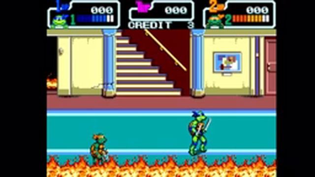 TMNT порт с NES на Sega Master system demo part 1.ts