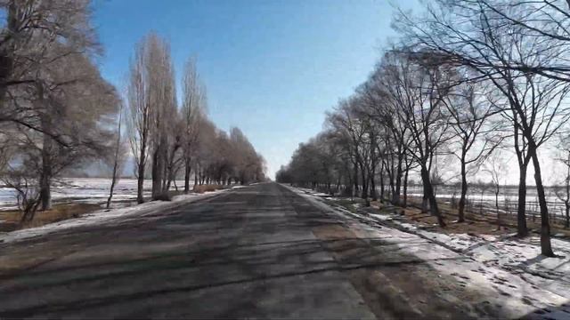 Winter way from Semyonovka village to Keremet-Suu hot springs [4K]