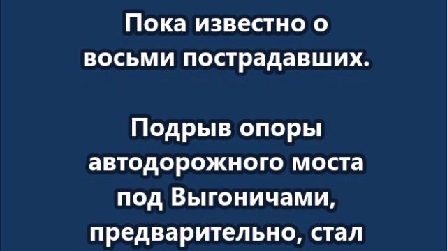 В Брянской области обвалился мост, по которому проезжал поезд "Москва — Климово"