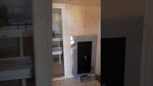 Баня каркасная 7х2м с крыльцом Эконом