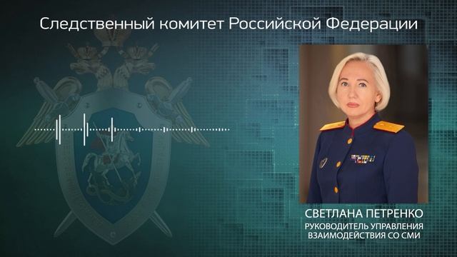 Комментарий официального представителя СК России 
Светланы Петренко