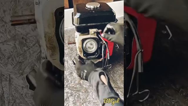 Мотоблок дымит, концовка