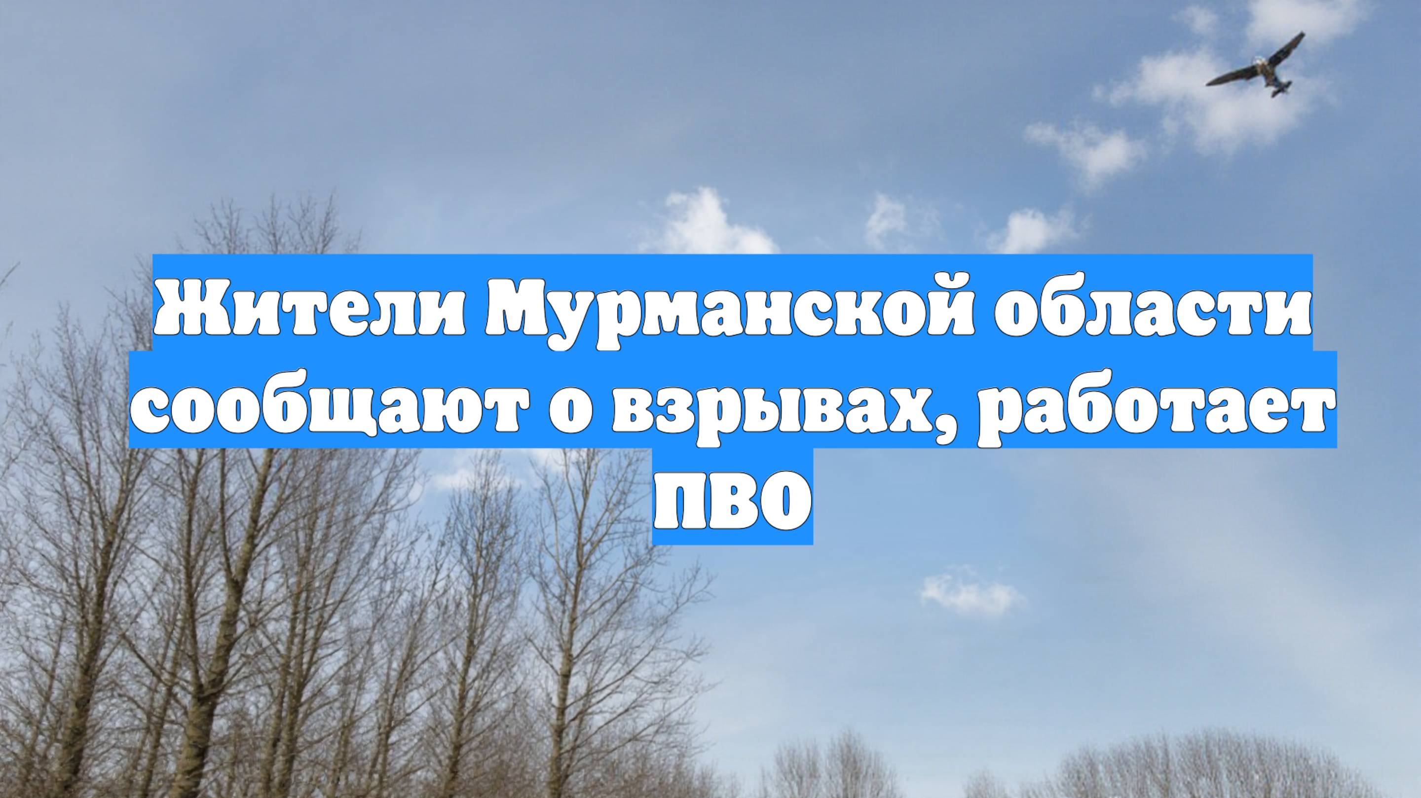 Жители Мурманской области сообщают о взрывах, работает ПВО
