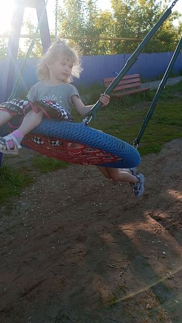 Детская площадка у нас в селе!