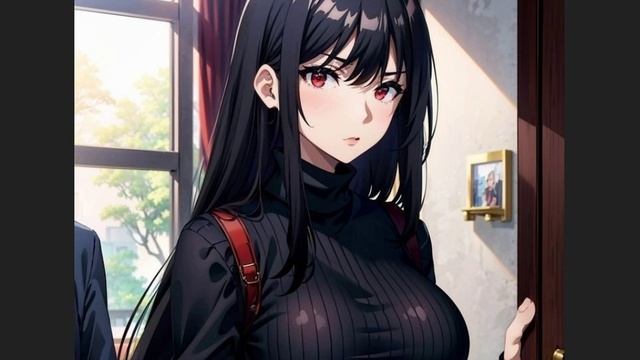 11 Красивая Аниме Брюнетка