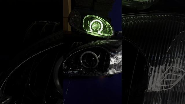 Ангельские глазки / глазки RGB / ДХО / Дневные ходовые огни - демонстрация уже собранных комплектов