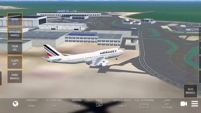 тутор на взлёт и посадку  в infinity  flight  и