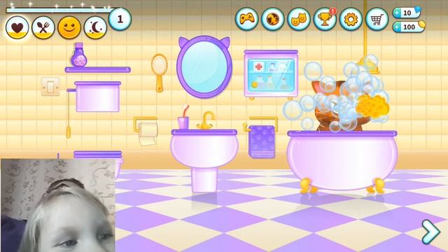 Котик Bubbu #1 – игровой мультик для детей, ухаживаем за к