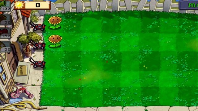 играю Растения против зомби 1 серия